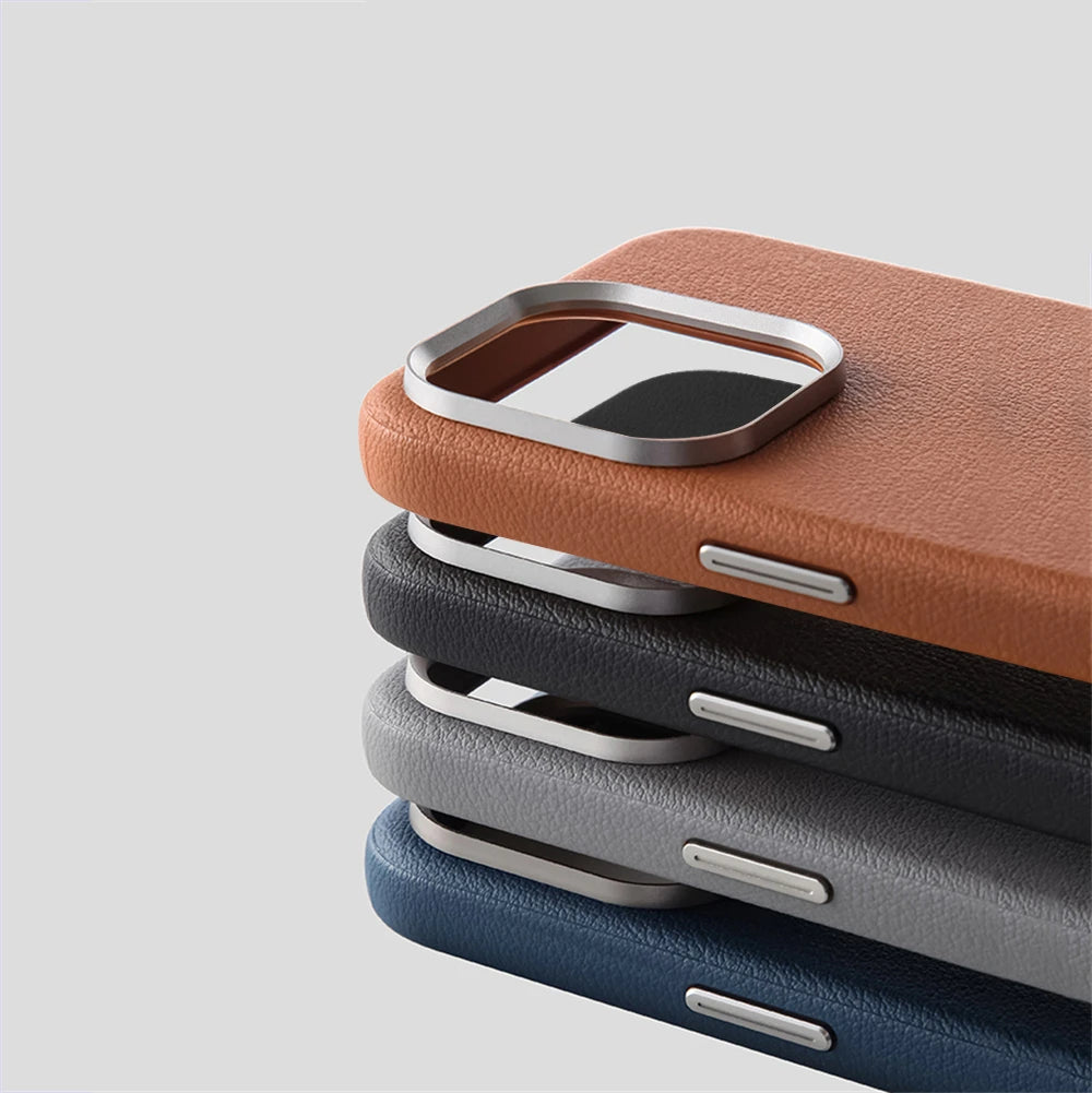 Leather Magnetic Case For iPhone