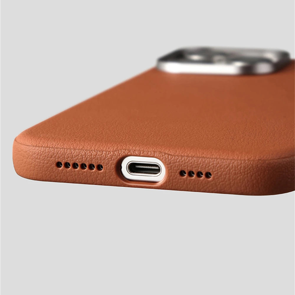 Leather Magnetic Case For iPhone