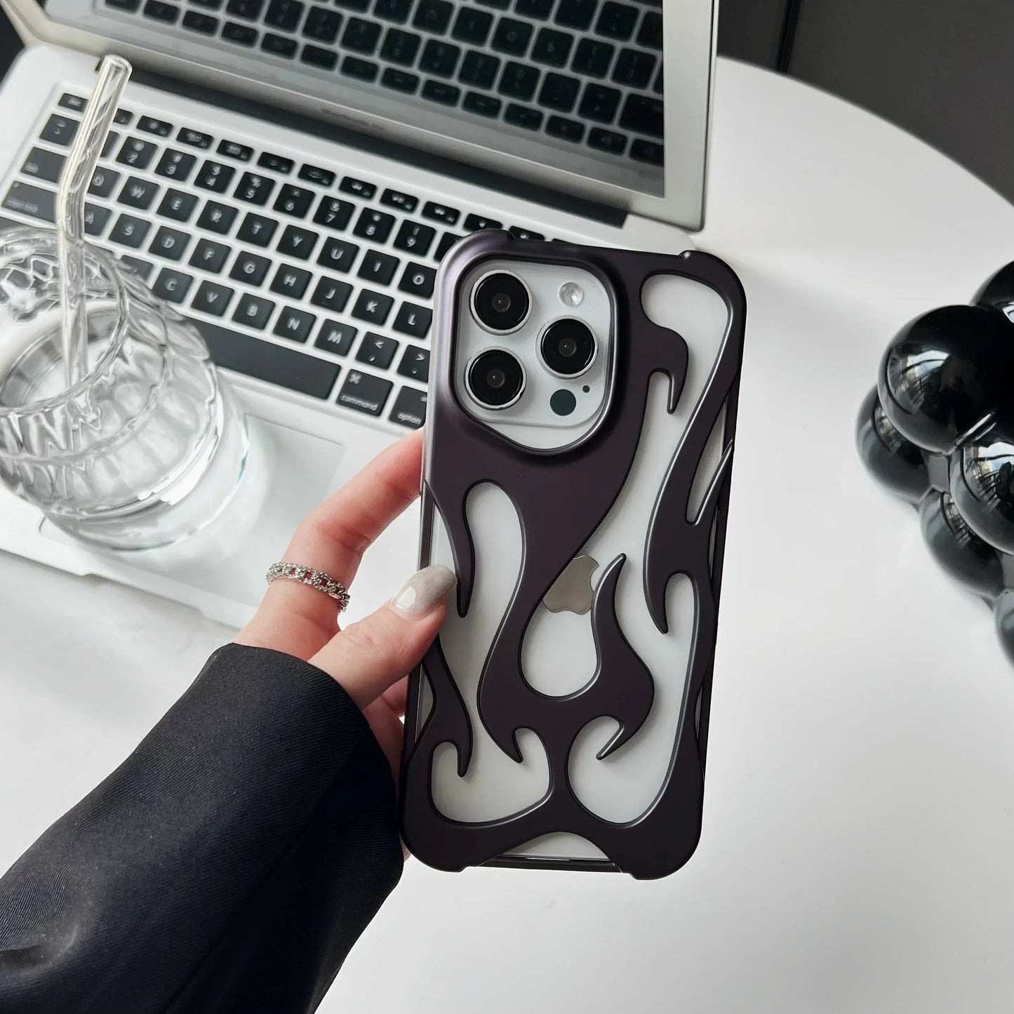 Case Flame Matte For Iphone