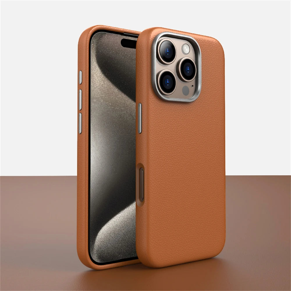 Leather Magnetic Case For iPhone