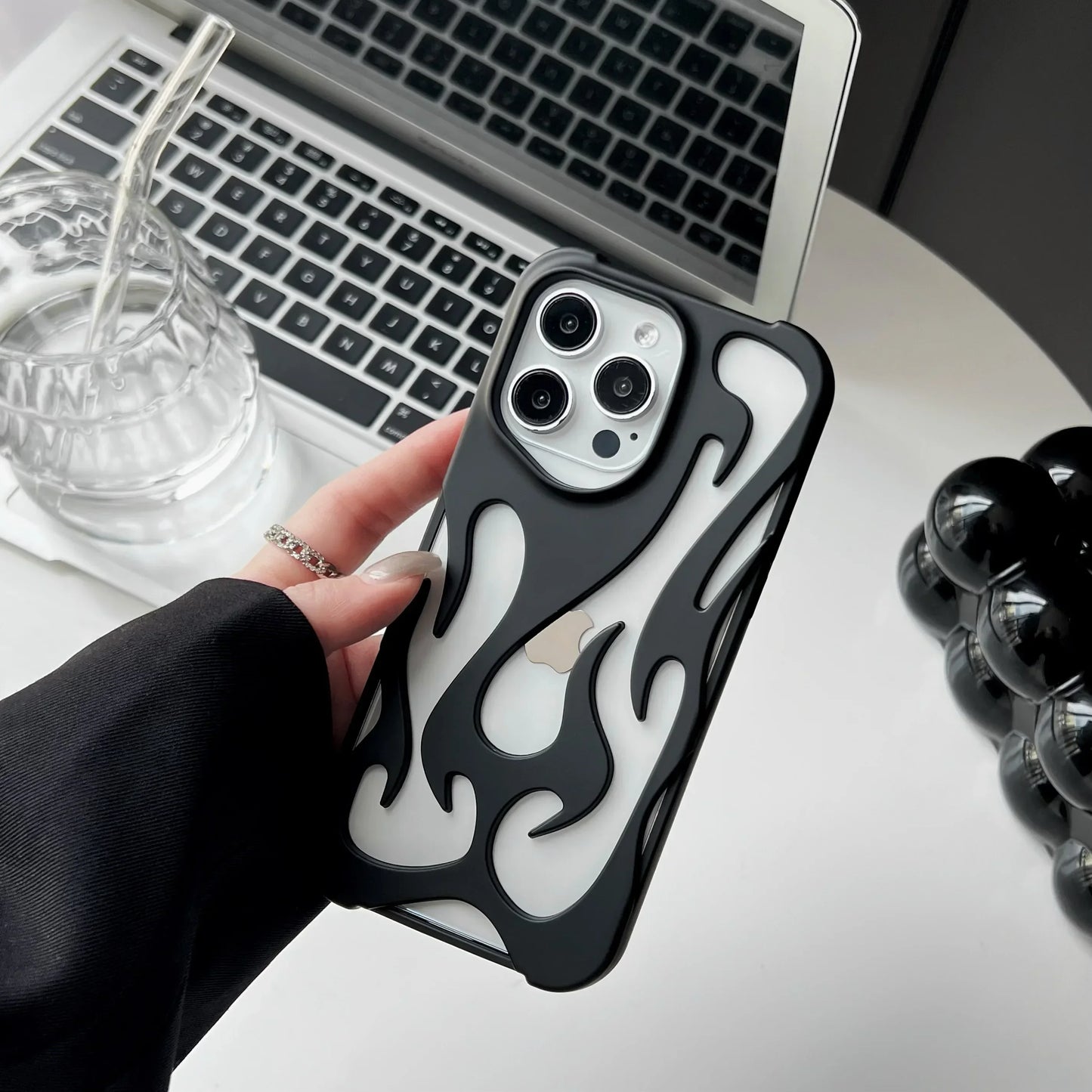 Case Flame Matte For Iphone