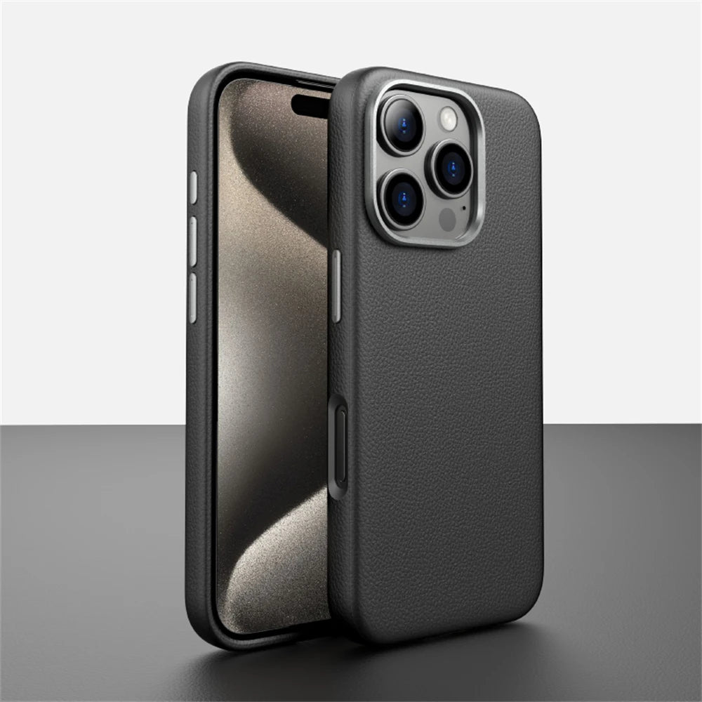 Leather Magnetic Case For iPhone