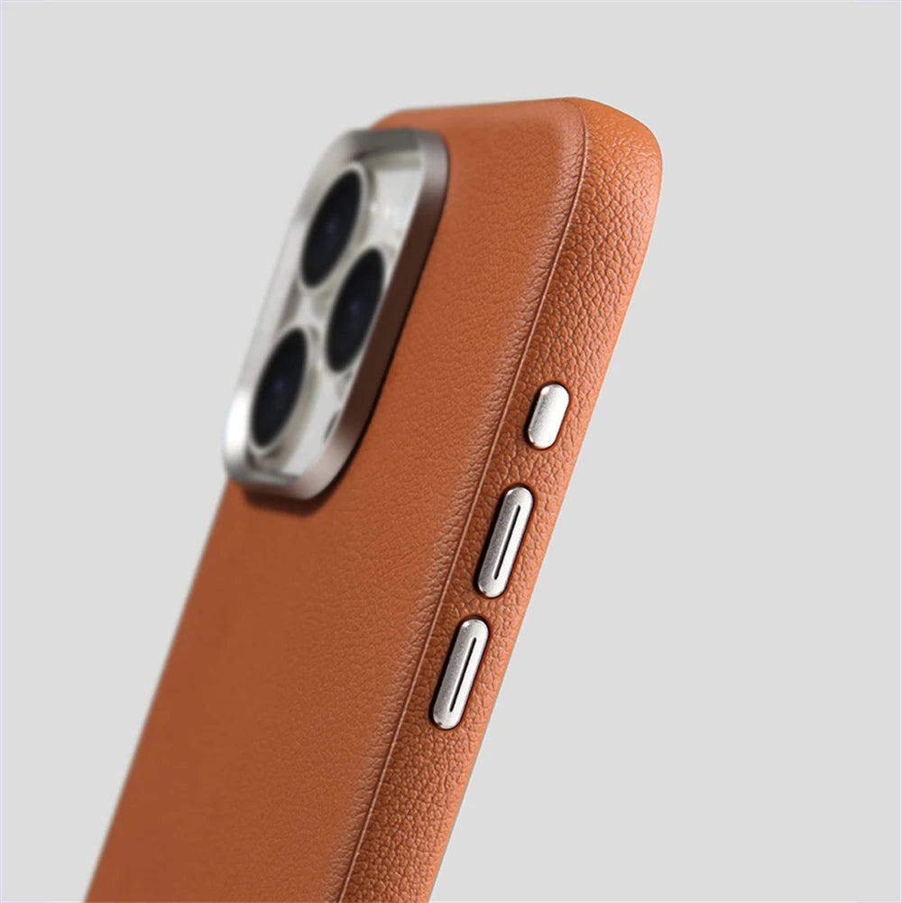 Leather Magnetic Case For iPhone