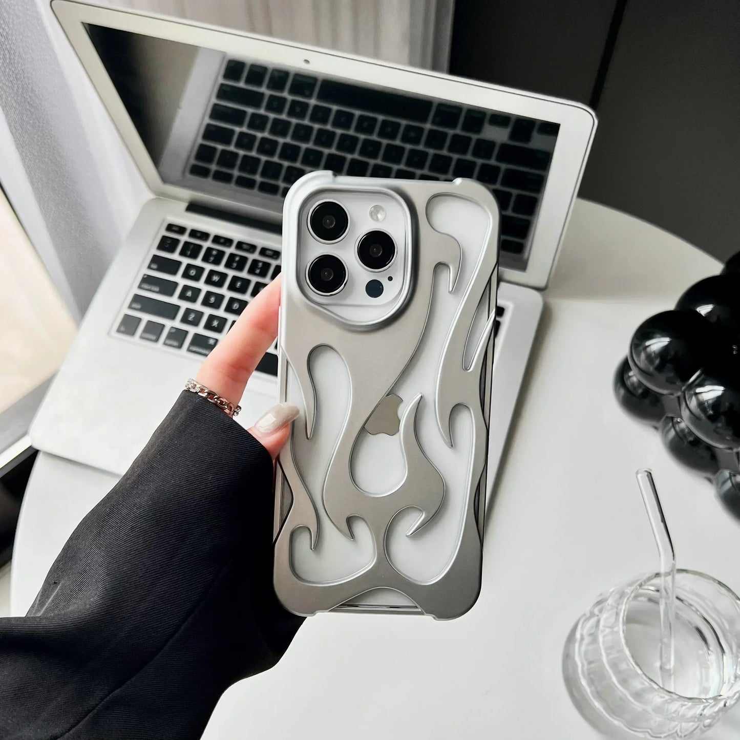 Case Flame Matte For Iphone